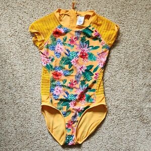 Art Class Short Sleeve Kids Swimsuit